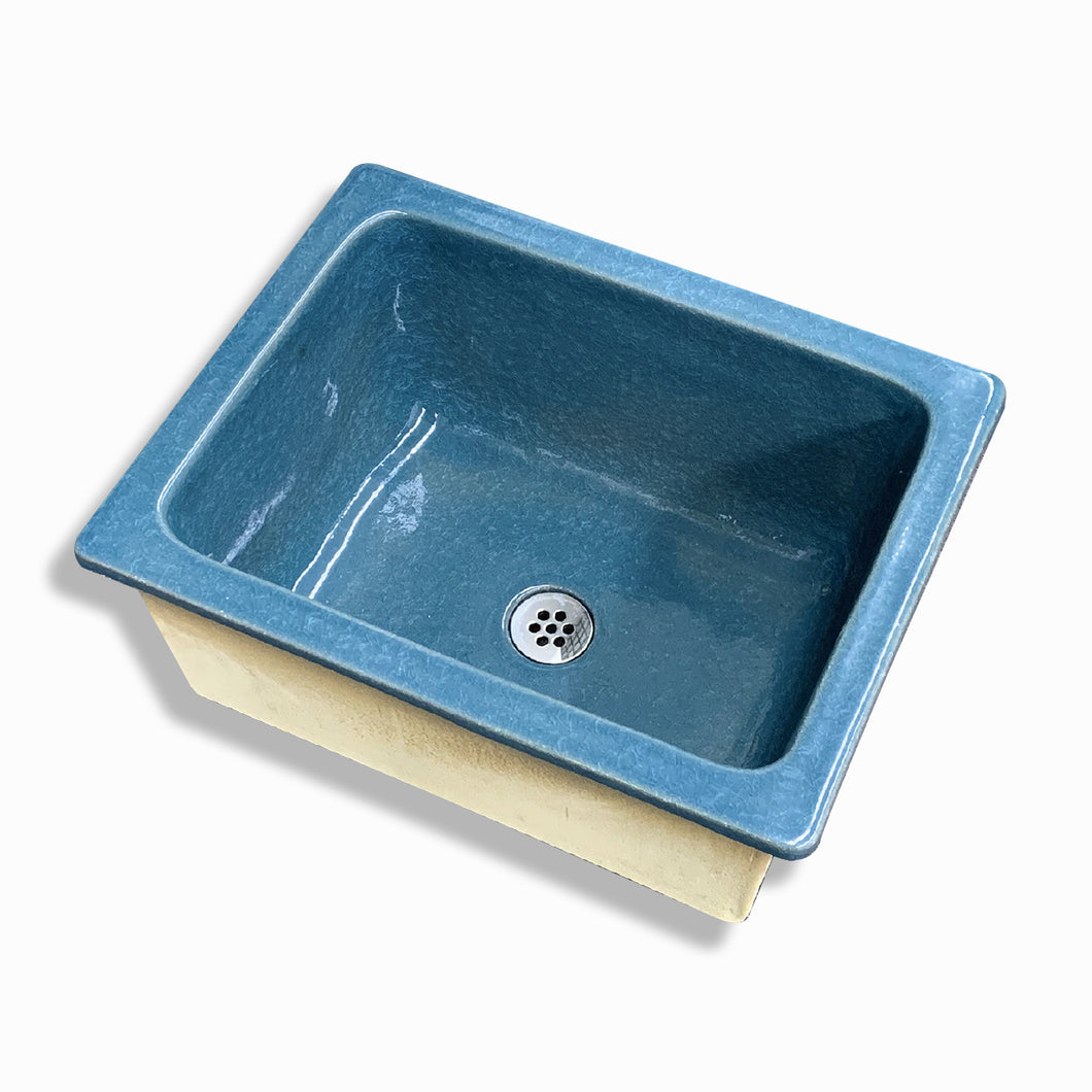 陶磁器製 手水鉢 ZS-HI-1014 ブルー｜1台